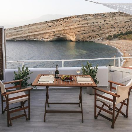 Nostos Cave Seaview Apartment マタラ エクステリア 写真