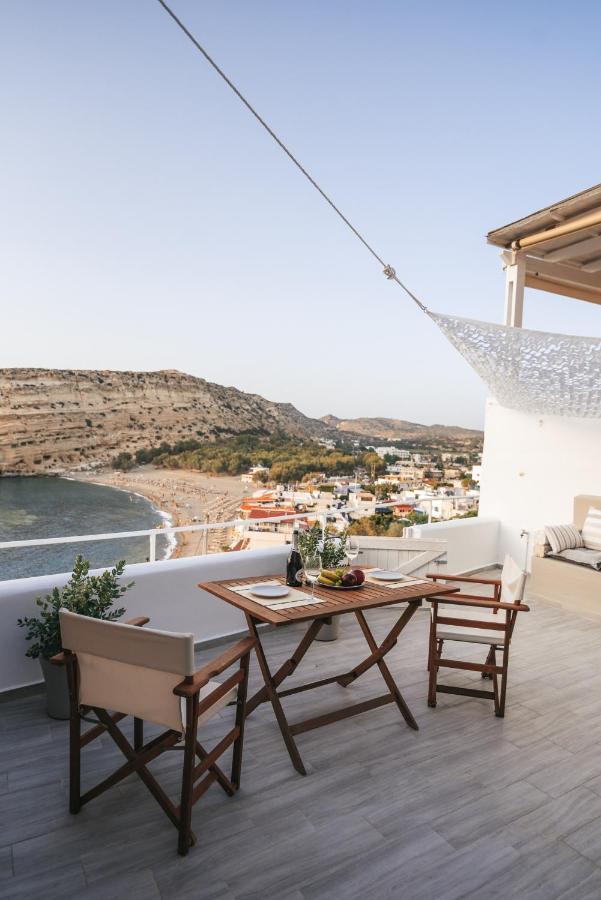 Nostos Cave Seaview Apartment マタラ エクステリア 写真