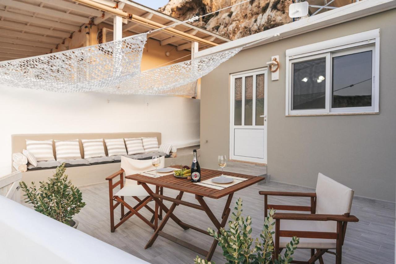 Nostos Cave Seaview Apartment マタラ エクステリア 写真