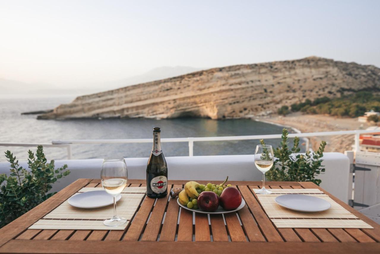 Nostos Cave Seaview Apartment マタラ エクステリア 写真